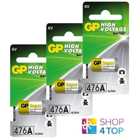 3 Gp Alkaline High Voltage Battery 476A 6V 4Lr44 No Mercury 476Af-2C1 2027 NEW