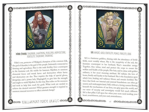 Gjallarhorn Norse Oracle Deck by Matt Hughes 62 Cards & Guidebook US Games