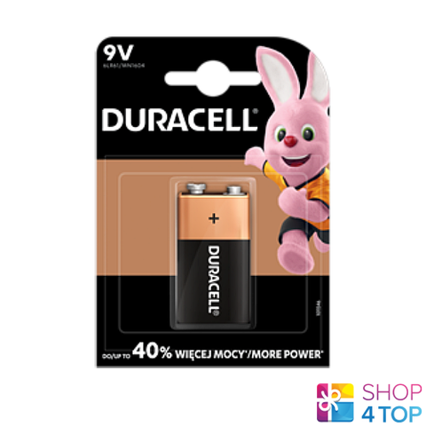 Duracell Duralock Alkaline 9V 6Lr61 Battery E Block 6Am6 Mn1604 En22 NEW