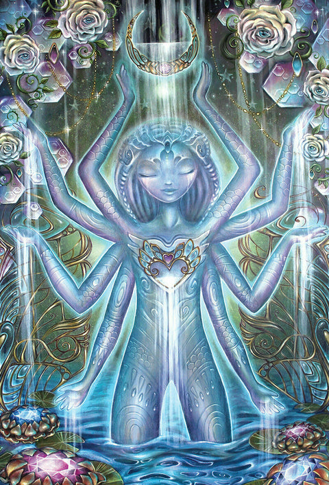 Beyond Lemuria Oracle Cards Pocket Edition by Izzy Ivy, Blue Angel