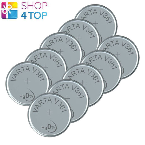 10x Varta V361 SR58 SR721SW 1.55V Silver Oxide Watch Coin Cell Batteries