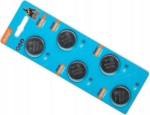 10 Vinnic Cr2450 Lithium Batteries 3V Coin Cell Dl2450 Ecr2450 2450