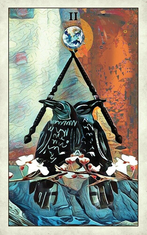 Crow Tarot Card Deck by MJ Cullinane US Games with Velvet Bag 78 Cards