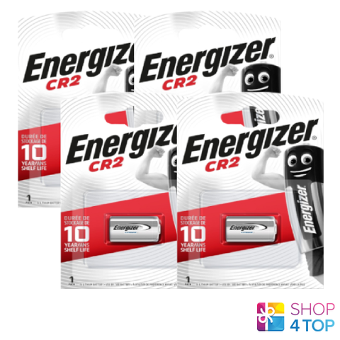 4 Energizer Cr2 Lithium Battery 3V Elcr2 Cr17355 1Cr2 Dlcr2 1Bl Exp 2033 NEW