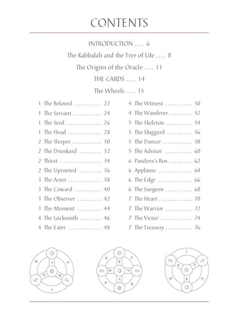 Kabbalah Tree of Life Oracle Cards Deck with Guidebook & Velvet Bag English