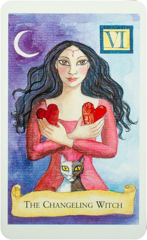 Modern Wiccan Box of Spells Card Deck & Guide Book Set with Velvet Bag