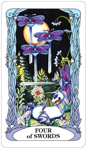 Tarot of the Moon Garden Deck by US Games with Velvet Bag & Guidebook