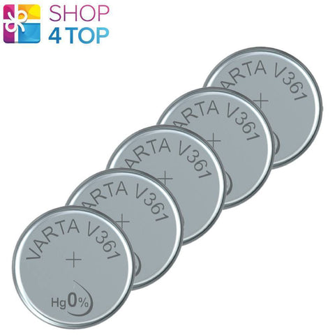 5x Varta V361 SR58 SR721SW 1.55V Silver Oxide Watch Button Cell Batteries