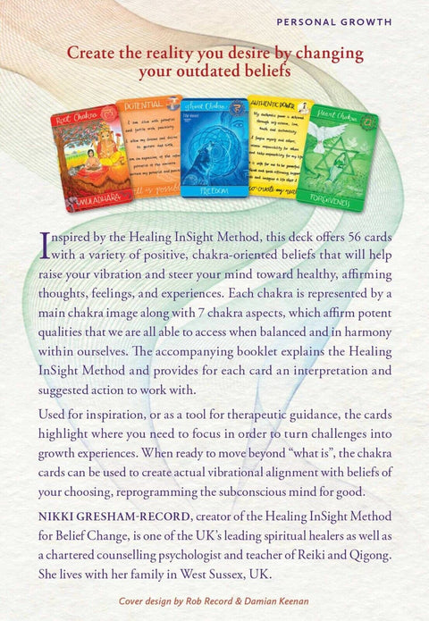 Chakra Cards For Belief Change Deck Findhorn Esoteric Healing Guide With Bag