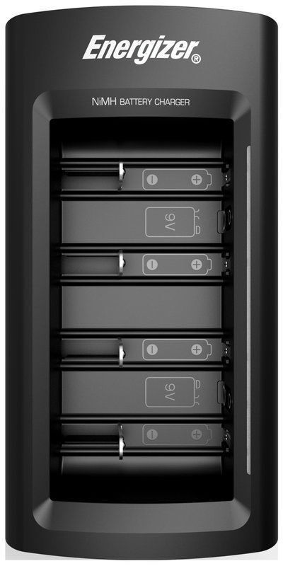 Energizer Accu Recharge Universal Charger For Aaa Aa C D 9V 6F22 Batteries NEW