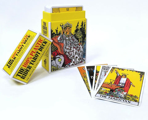 Rider Tarot Deck 100% Plastic 78 Cards US Games Colman Smith + Velvet Bag