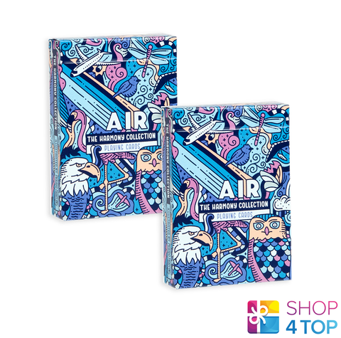 2 Air Decks The Harmony Collection Playing Cards Art Of Play Magic Poker USa NEW