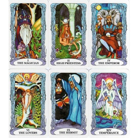 Tarot of the Moon Garden Deck by US Games with Velvet Bag & Guidebook
