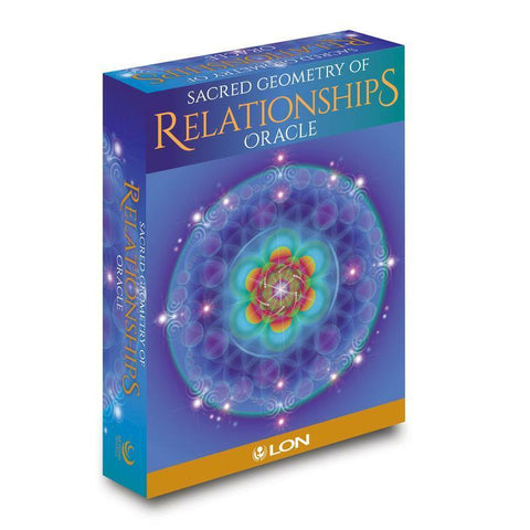 Sacred Geometry of Relationships Oracle Deck 44 Cards Guidebook & Velvet Bag