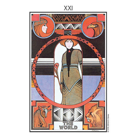 Aquarian Tarot Deck in Tin by David Palladini + Velvet Bag US Games New
