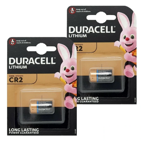 2x Duracell CR2 3V Lithium Batteries ELCR2 CR17355 DLCR2 High Power