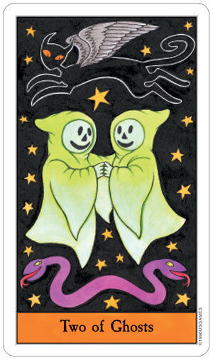 Halloween Tarot Deck by Kipling West 78 Cards US Games with Velvet Bag