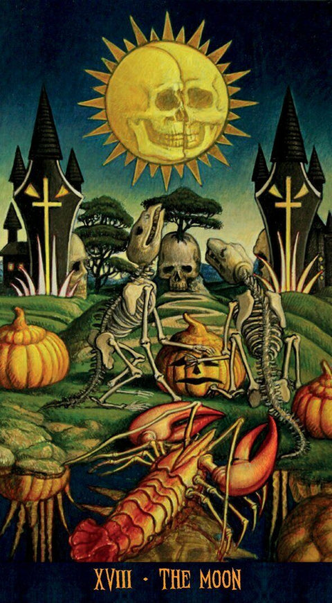 Jack O'Lantern Tarot Deck by Lo Scarabeo with Velvet Bag & Guidebook