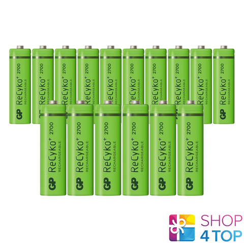16 Gp Recyko + 2700 Series Rechargeable R6 Aa Battery 2600Mah 1.2V Aku Bulk NEW