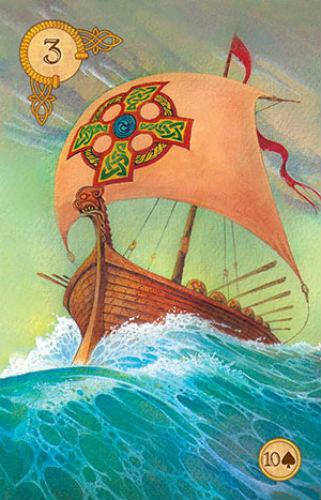 Celtic Lenormand Oracle Deck 45 Cards with Velvet Bag by US Games