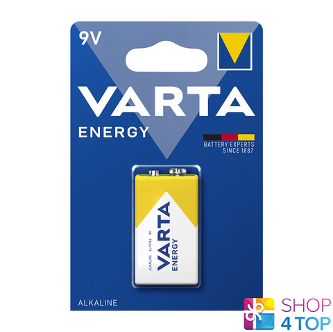 Varta 9V Energy Battery Alkaline 9V E-Block 4122 Mn1604 Transistor Exp 2028 NEW