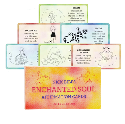 Enchanted Soul Affirmation Cards And Bag Animal Dreaming Nick Bibes Esoteric NEW