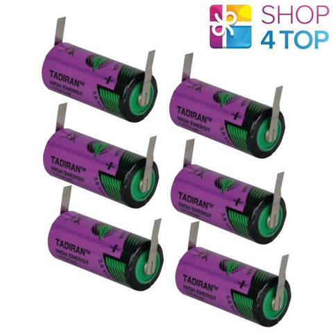 6x Tadiran SL-761 2/3 AA Lithium Batteries 3.6V ER14335 U Tabs