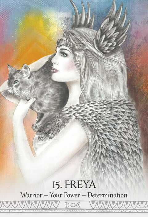 Goddess Spirit Oracle Cards Deck by Blue Angel with Guidebook & Bag