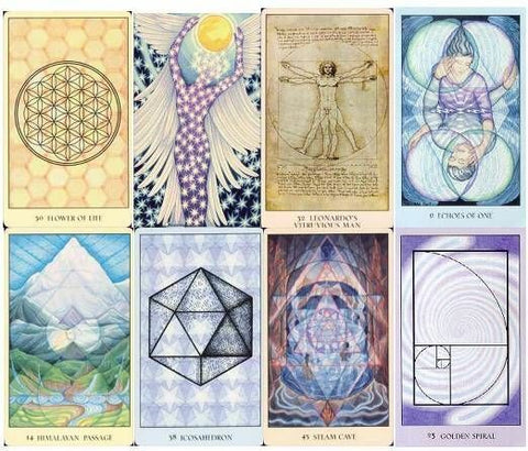 Sacred Geometry Oracle Cards – Francene – Spiritual Symbols With Bag