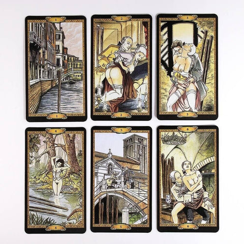 Casanova Tarot Deck 78 Cards by Lo Scarabeo with Velvet Bag Adult