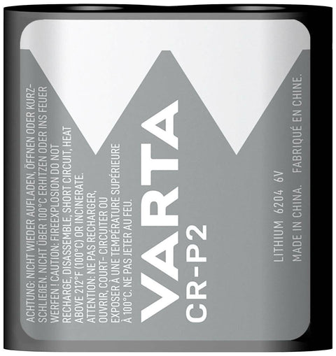 1x Varta CR-P2 6V Lithium Photo Battery for Cameras & Flash