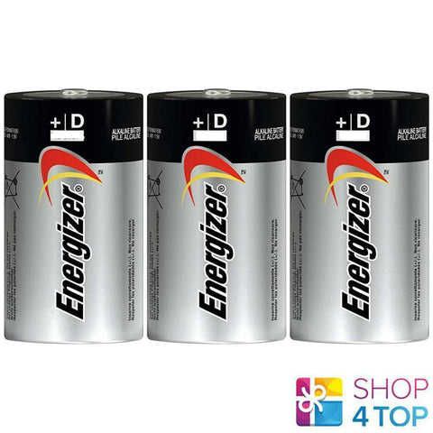 3 Energizer Max Alkaline Batteries Size D Lr20 1.5V Mono R20 Mn1300 Am1 2030