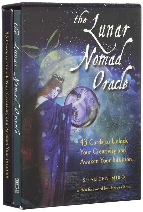 Lunar Nomad Oracle Cards Deck & Guidebook with Velvet Bag Tarot