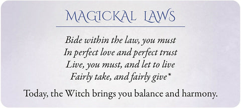 Secrets of the Witch Mini Oracle Card Deck by Lucy Cavendish Blue Angel