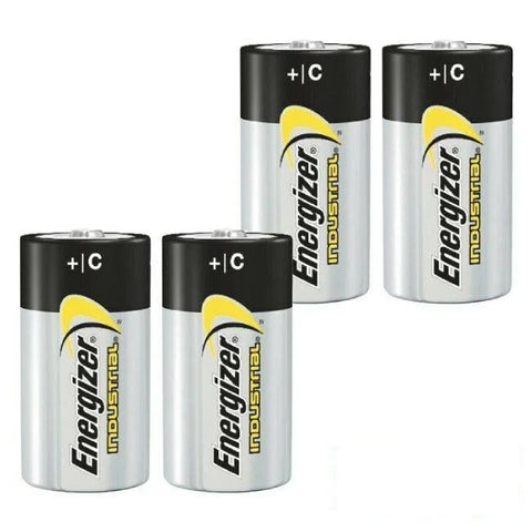 4x Energizer Industrial C LR14 1.5V Alkaline Batteries R14 MN1400 AM2