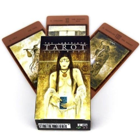Labyrinth Tarot Cards Deck Fournier Luis Royo Telling Esoteric & Velvet Bag NEW