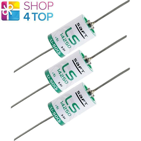 3x Saft LS14250 CR1/2AA 3.6V 1200mAh Lithium Battery Axial Leads