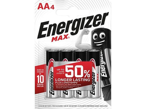 8x Energizer Max AA LR6 Alkaline Batteries 1.5V Long Lasting Power