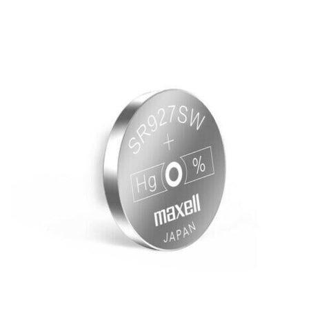 2x Maxell 399 SR927W 1.55V Silver Oxide Watch Batteries Made in Japan