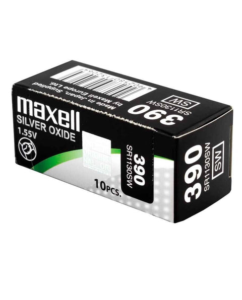 5x Maxell 390 389 SR1130SW 1.55V Silver Oxide Watch Batteries