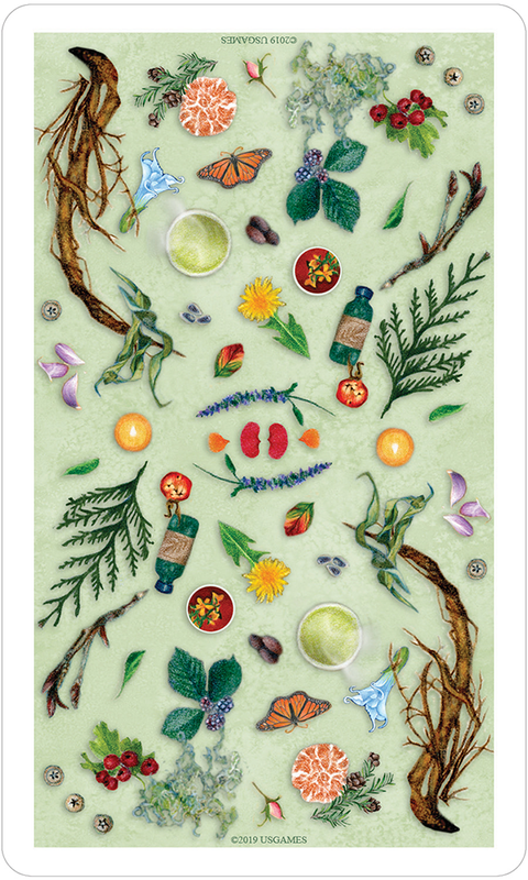 Herbcrafter's Tarot Deck by US Games with Guidebook & Velvet Bag