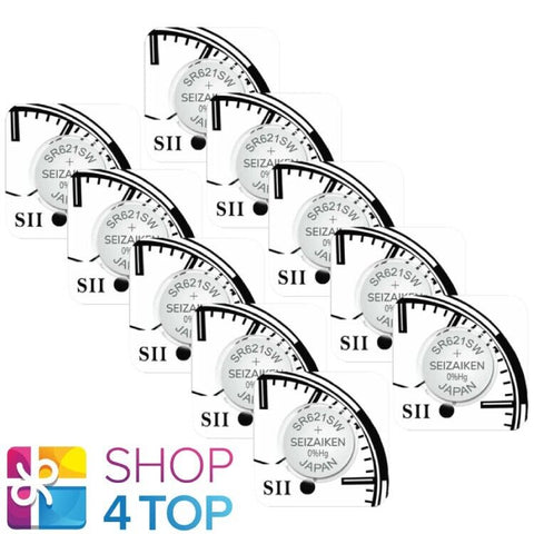 10 Seiko Seizaiken Watch Batteries 364 Sr621Sw Sr60 Silver Oxide 1.55V 2027 NEW