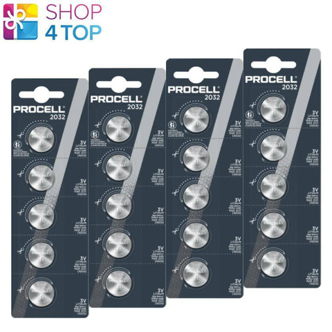 20x Duracell Procell CR2032 3V Lithium Coin Cell Batteries DL2032