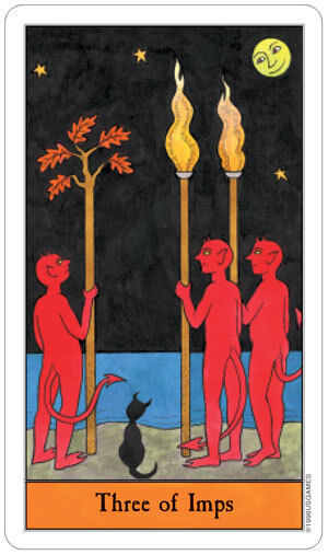 Halloween Tarot Deck by Kipling West 78 Cards US Games with Velvet Bag