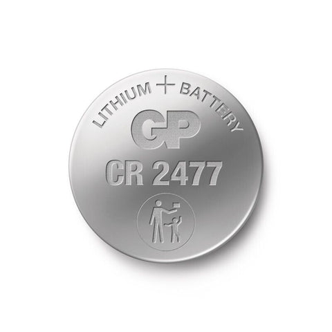 2x GP CR2477 3V Lithium Coin Cell Button Batteries Blister Pack