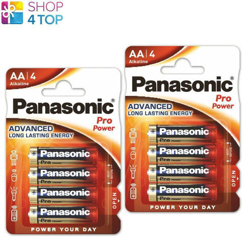 8x Panasonic Pro Power AA 1.5V Alkaline Batteries LR6 MN1500