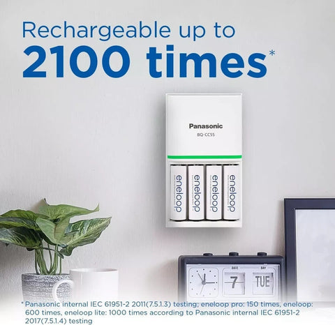 4 Panasonic Aaa Eneloop Eco Friendly Lr03 Rechargeable Batteries 800Mah 2Bl