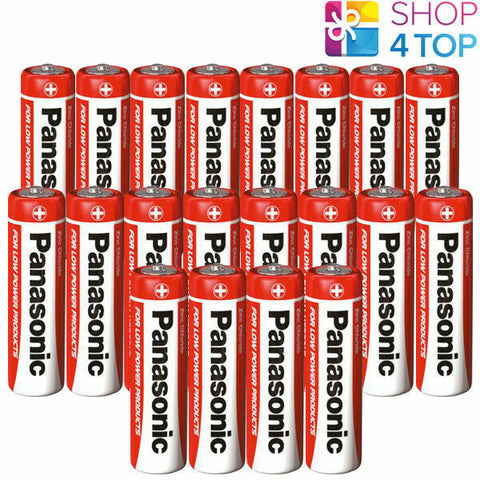 20x Panasonic AA LR6 1.5V Zinc Carbon Batteries for Clocks Remotes