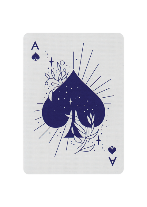 2x Lady Moon Playing Cards Deck Art of Play Poker Magic Blue USA