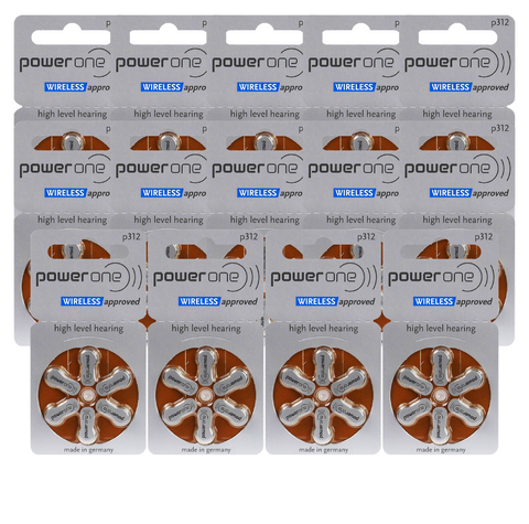 84x VARTA Power One 312 PR41 Hearing Aid Batteries Zinc Air 1.45V
